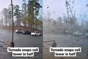 VIDEO | Tornado golpea la ciudad de Little Rock en Arkansas