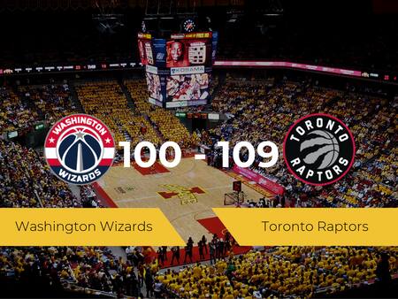 Toronto Raptors derrota a Washington Wizards por 100-109