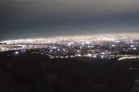 VIDEO | El espectacular momento en que se produjo el masivo corte de luz en la Región Metropolitana