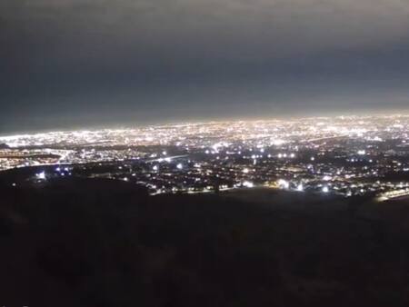 VIDEO | El espectacular momento en que se produjo el masivo corte de luz en la Región Metropolitana