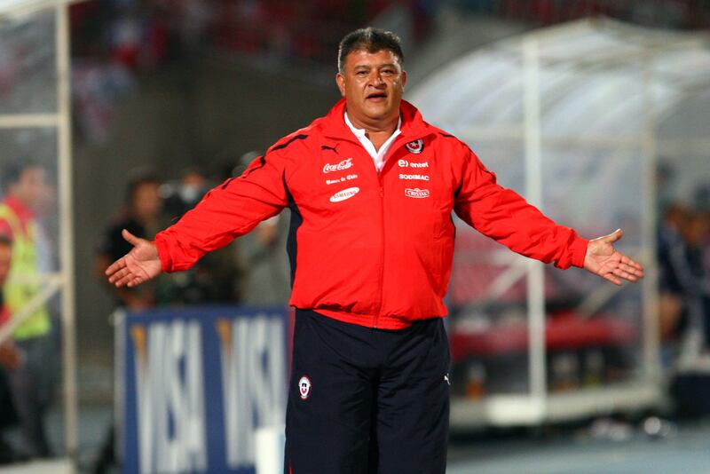 Claudio Borghi en su etapa como entrenador de la Selección Chilena.