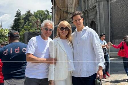 “Nunca más nos abandonó”: Cecilia Bolocco visitó Virgen a la que se encomendó por la enfermedad de Máximo Menem  