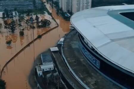 VIDEO | Impactante: así quedó el estadio de Gremio por las inundaciones que afectan a Brasil 