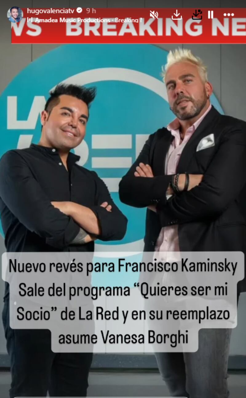Francisco Kaminski e Iván Martínez se separan