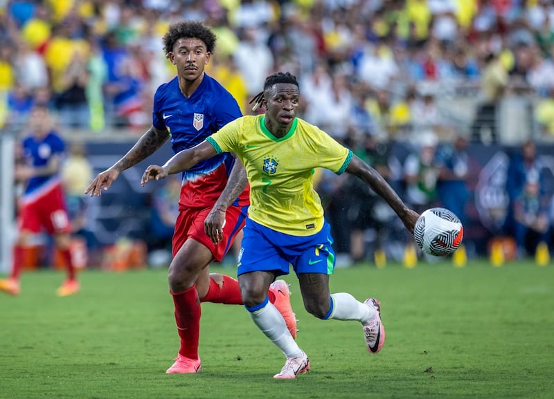 Vinicius, figura de Brasil para la Copa América