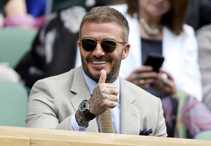 David Beckham en Wimbledon