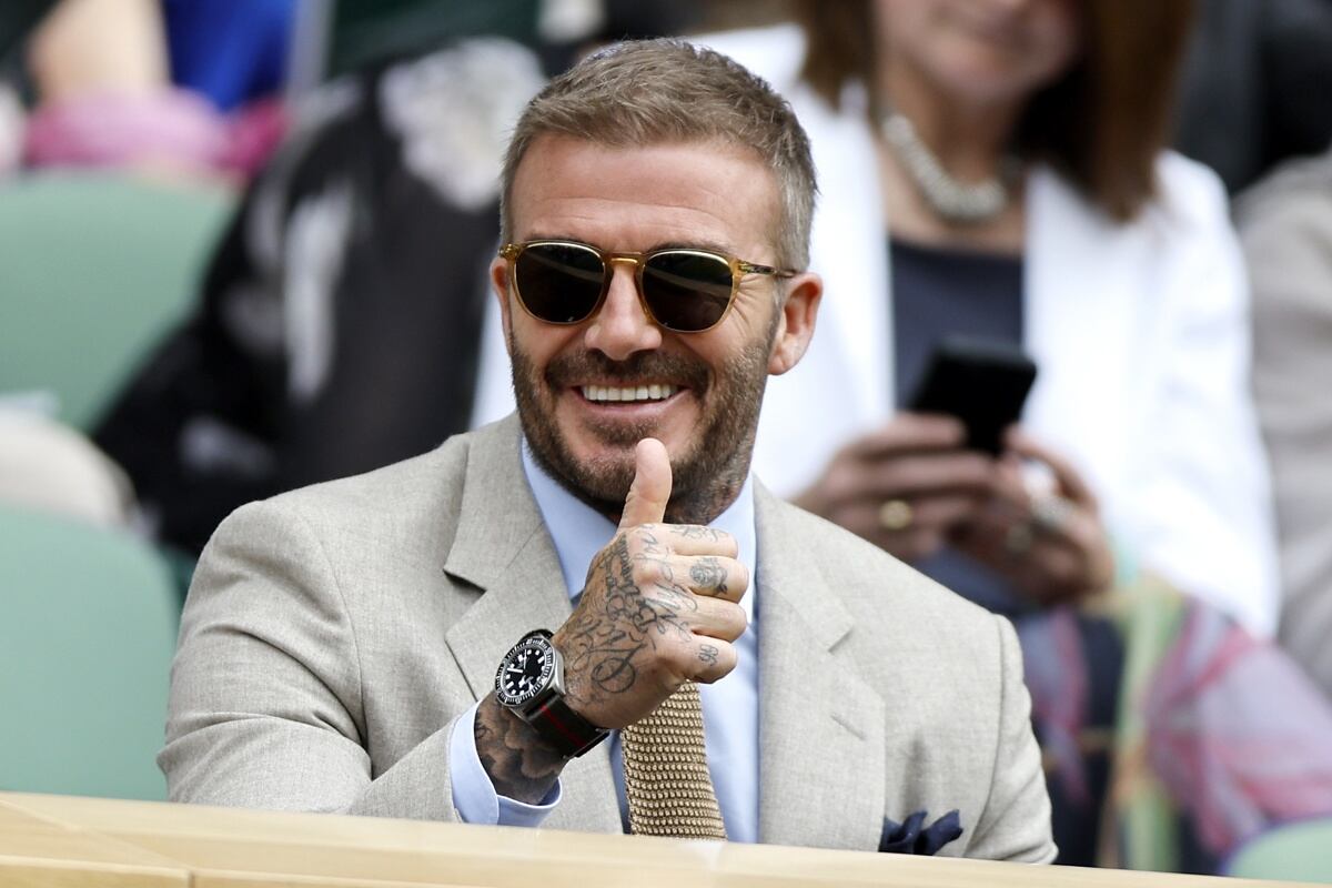 David Beckham en Wimbledon