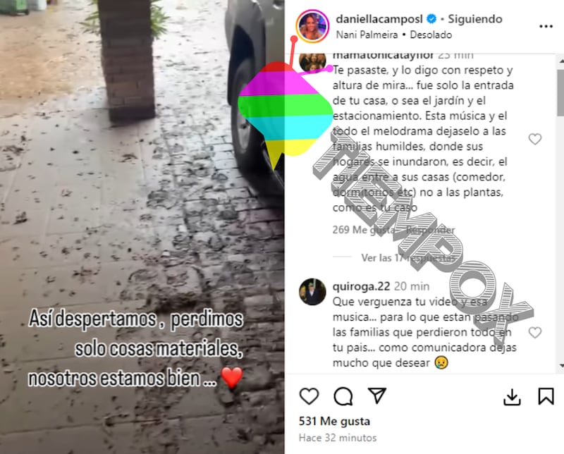 Daniella Campos y la publicación que indignó a sus seguidores de Instagram