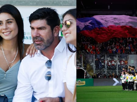 VIDEO | Marcelo Salas vibró con el himno de La Roja en el Monumental junto a sus hijas