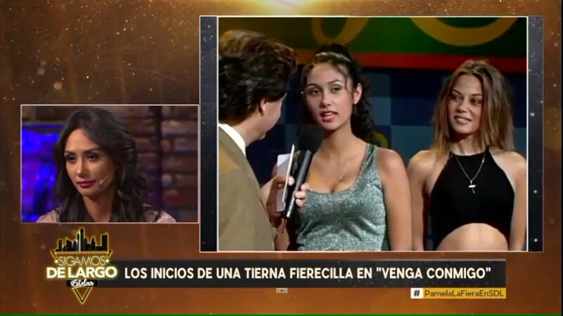 Pamela Díaz y su debut en televisión en "Venga Cobmigo"