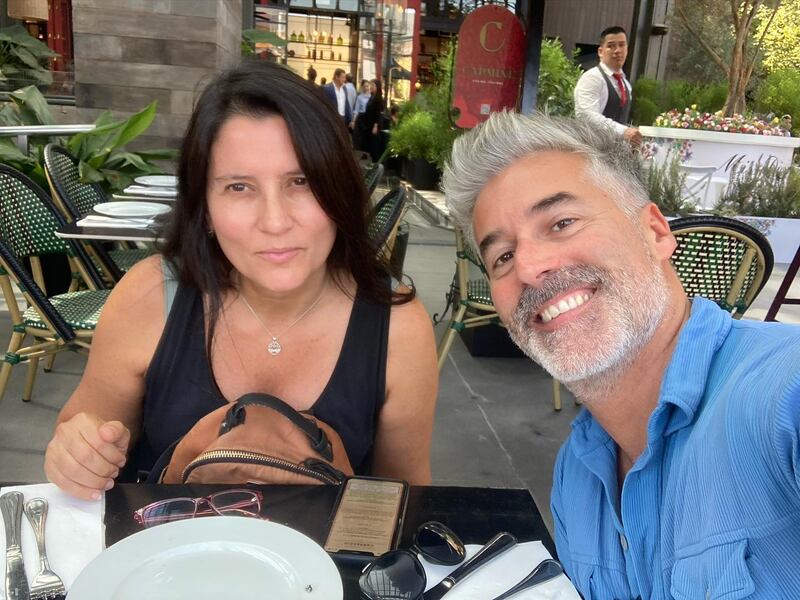 Carlos Díaz y Camila Videla llevan 24 años de matrimonio