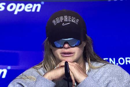 Aryna Sabalenka, inconsolable tras caer en la semifinal del US Open