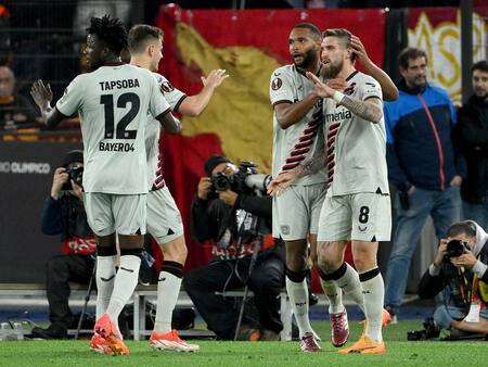 VIDEO | El invicto sigue: Los dos goles con los que Leverkusen le ganó a la Roma