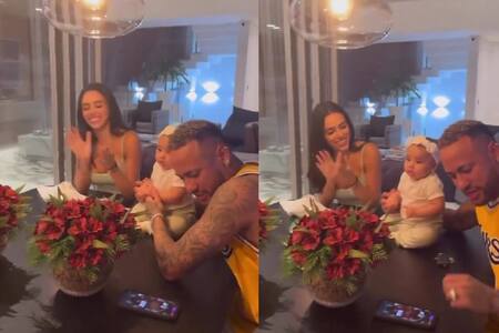 VIDEO | El papá del año: Neymar celebró los seis meses de su hija mientras jugaba póquer