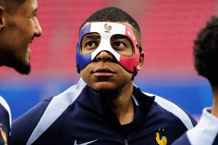 A cambiar el diseño: la UEFA le prohíbe a Kylian Mbappé usar su máscara en la Eurocopa