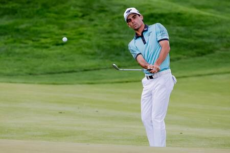 Joaquín Niemann tuvo una irregular jornada y queda al borde de la eliminación en el PGA Championship
