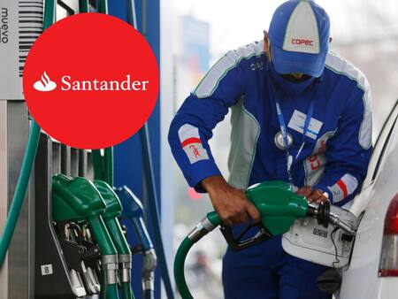 Clientes Santander pueden recibir $50 de descuento por litro de bencina en COPEC