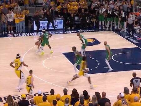 ¡La jugada del partido!: Boston Celtics se lo dio vuelta a Indiana Pacers y queda a un triunfo de las Finales de la NBA