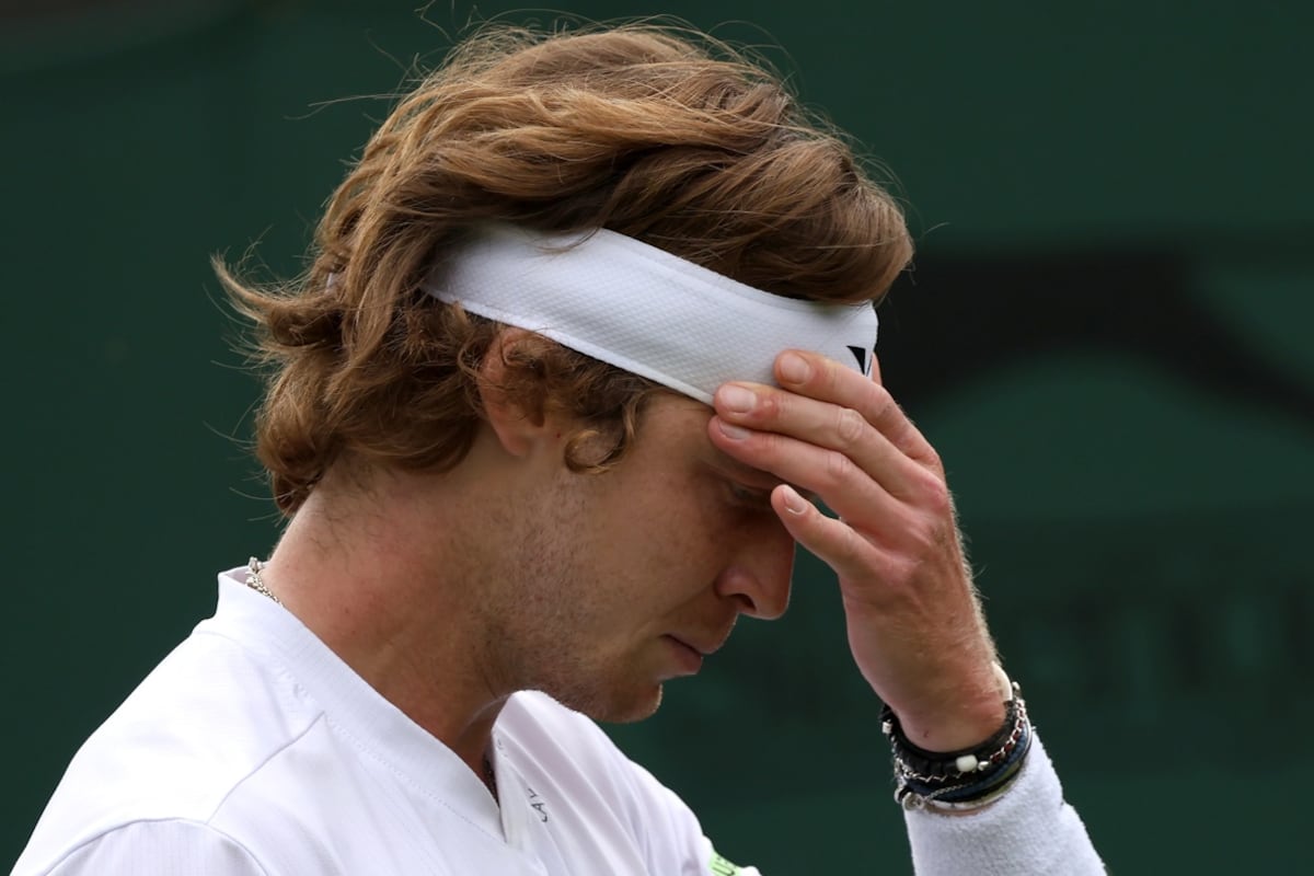 Andrey Rublev quedó eliminado en primera ronda de Wimbledon