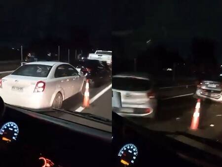 VIDEO | Choque múltiple en la Ruta 68 involucra a 9 vehículos