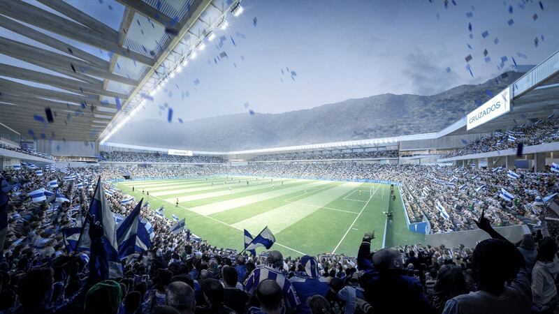 Recreación del nuevo Estadio San Carlos de Apoquindo.