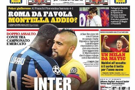 Se acerca al Inter: Arturo Vidal protagoniza dos portadas en Italia
