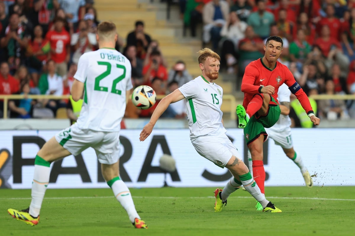 Cristiano Ronaldo en amistoso Portugal vs Irlanda