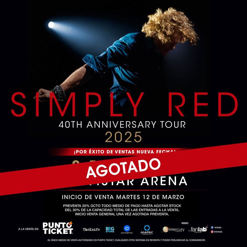 Simply Red regresa a Chile con dos conciertos