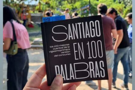 Totalmente gratis: Disfruta de la última actividad de Santiago en 100 Palabras