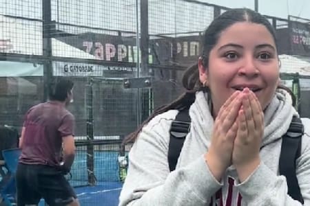 VIDEO | Tiktokera encontró a Matías Fernández jugando pádel y se hizo viral por esta increíble reacción 