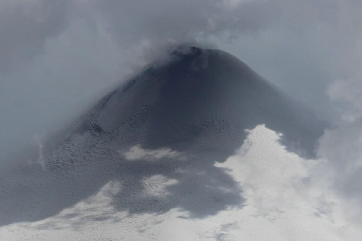 Actividad en el Volcán Villarrica.