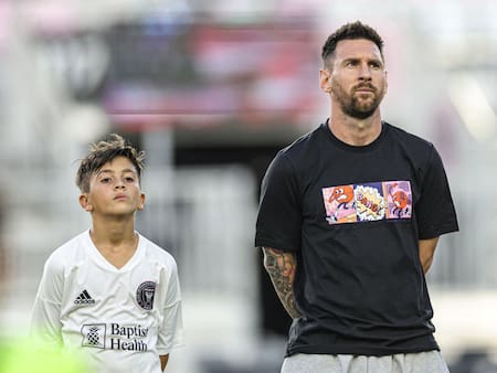 VIDEO | El heredero: Lionel Messi acompañó a su hijo Thiago, capitán de la sub-12 del Inter Miami
