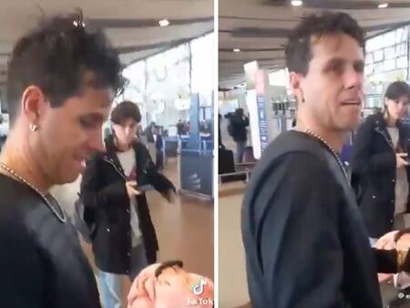 VIDEO | Repudiable: La cobarde agresión que recibió Diego Rivarola en el Aeropuerto de Santiago