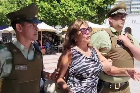 VIDEO | Mujer fue detenida tras lanzar café a Ministra Camila Vallejo en Rancagua