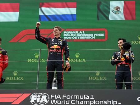 Max Verstappen se queda con el Gran Premio de Austria y Checo Pérez regresa al podio 