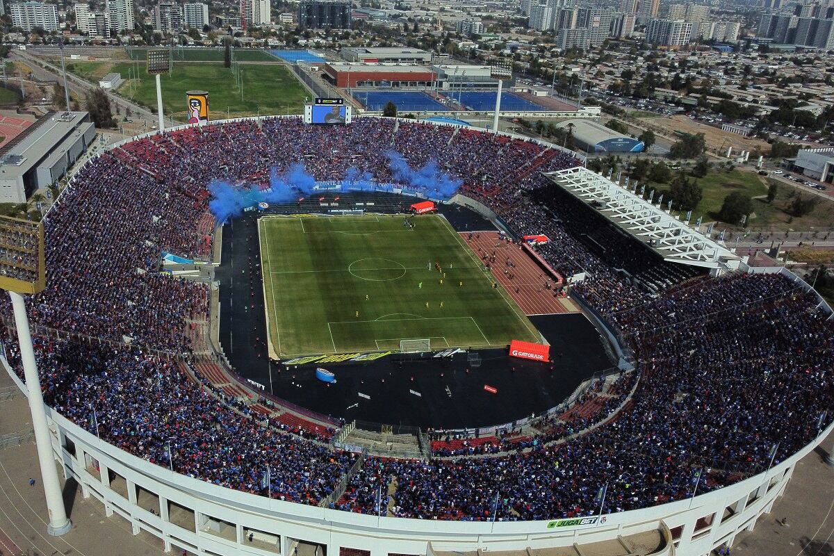 Estadio Nacional en el partido de la U vs Coquimbo