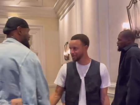 VIDEO | “Ya era tiempo”: LeBron James se reunió con Steph Curry y Kevin Durant para formar el nuevo Dream Team