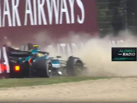 VIDEO | Asustó a todos: el fuerte choque que sufrió Fernando Alonso en las prácticas de la Fórmula 1