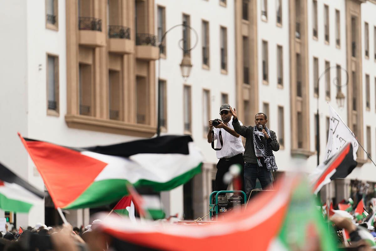 Manifestación en Palestina.