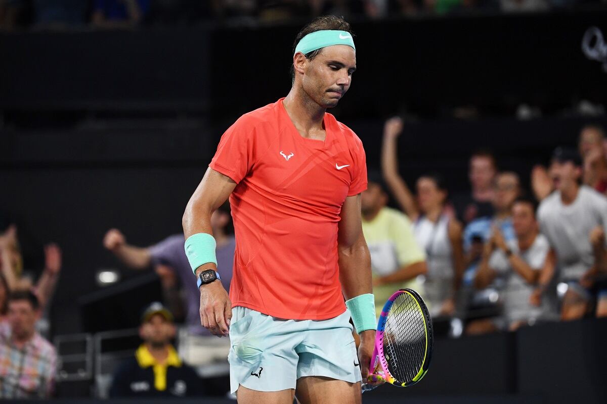 Rafael Nadal se volvió a lesionar en el ATP de Brisbane