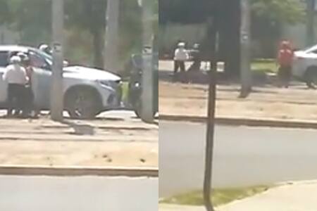 VIDEO | A plena luz del día: Delincuentes robaron auto e intimidaron con armas a pareja de adultos mayores 