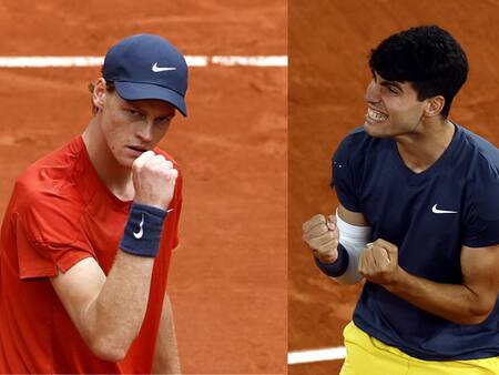 Jannik Sinner vs Carlos Alcaraz: hora y dónde ver las semifinales de Roland Garros