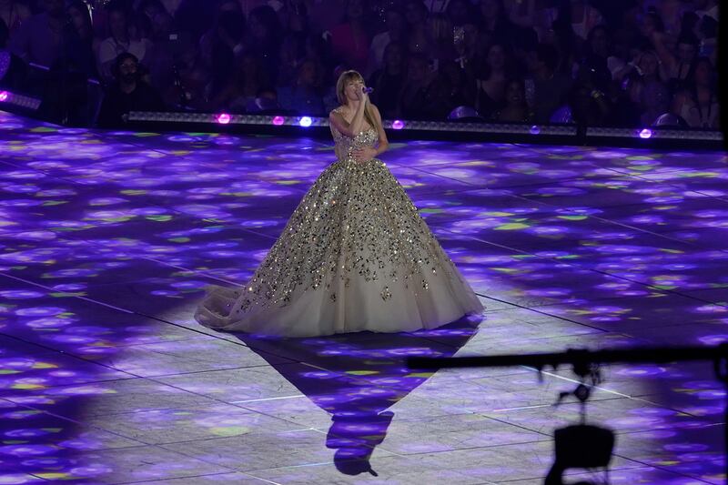 Taylor Swift en uno de los conciertos de "The Eras Tour"