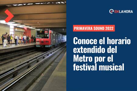 Metro de Santiago extenderá horario por Primavera Sound: ¿Qué estaciones funcionarán hasta la 1 de la mañana?