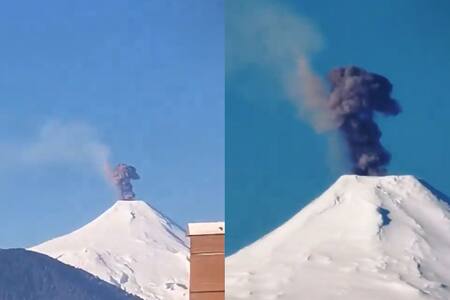 VIDEO | Registran pulso de cenizas en el Volcán Villarrica